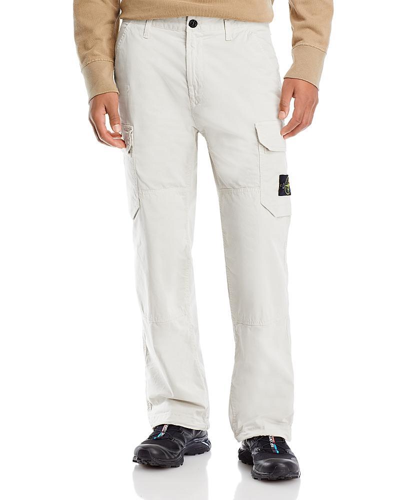 Stone Island Relaxed Fit Straight Leg Cargo Pants Product Image