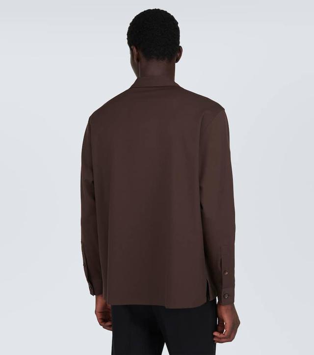 BURBERRY Wool Shirt In Green Product Image