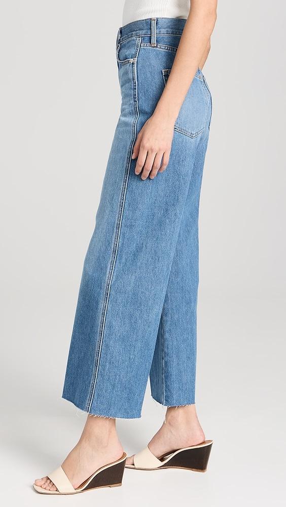 Veronica Beard Jean Taylor Cropped High Rise Wide Jeans | Shopbop Product Image