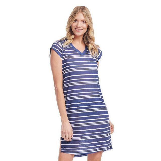 Womens Mazu Electric Stripe Midi Swimdress Coverup Product Image