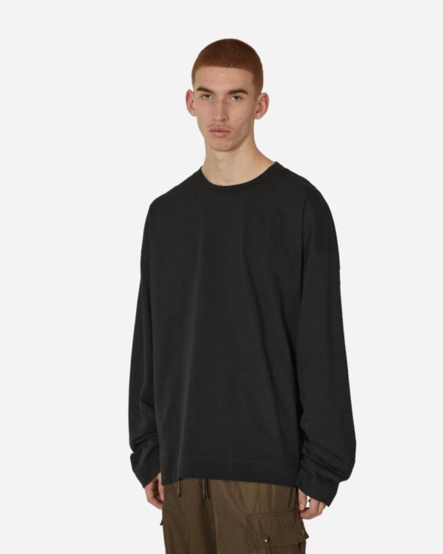 DRIES VAN NOTEN Oversized Longsleeve T-shirt In Black Product Image