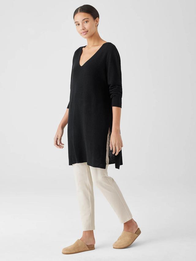 EILEEN FISHER Washable Stretch Crepe Pantfemale Product Image