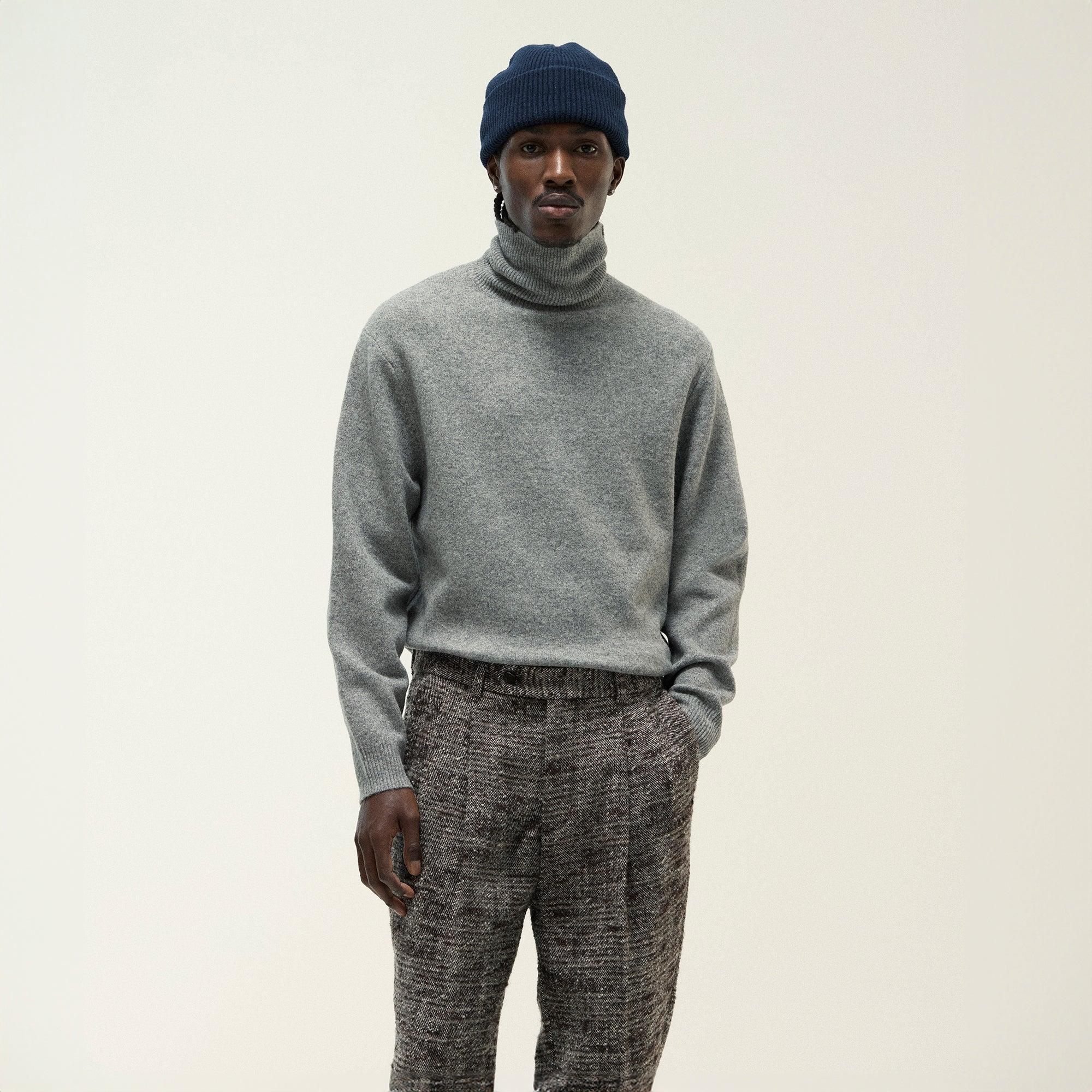 Kith Joseph Turtleneck - Medium Heather Grey Male Product Image