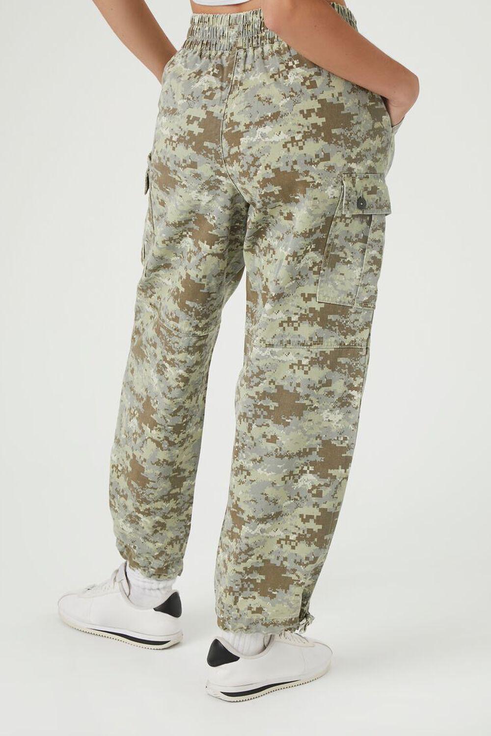 Twill Camo Print Cargo Joggers | Forever 21 Product Image