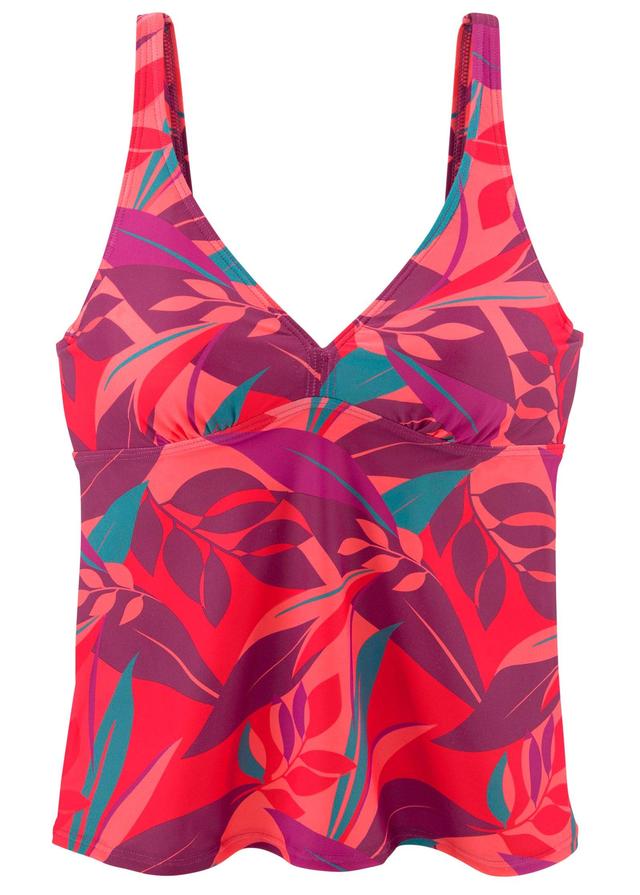 Triangle Halter Tankini Top - Bright Floral Product Image