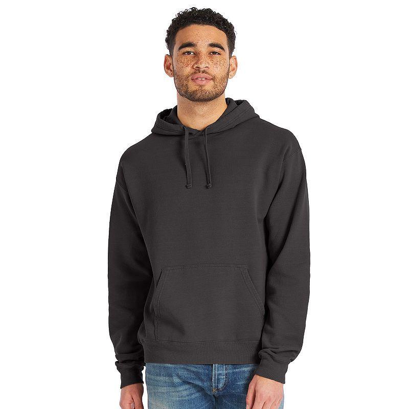 Mens Hanes Originals Garment Dyed Fleece Pullover Hoodie Product Image