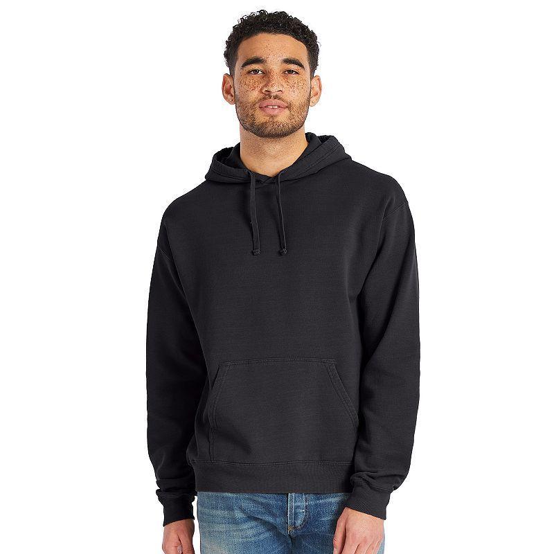 Mens Hanes Originals Garment Dyed Fleece Pullover Hoodie Product Image