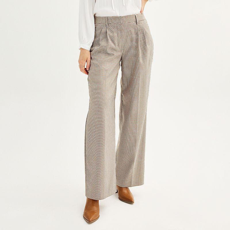 Petite Nine West High Rise Wide Leg Pants, Womens product image