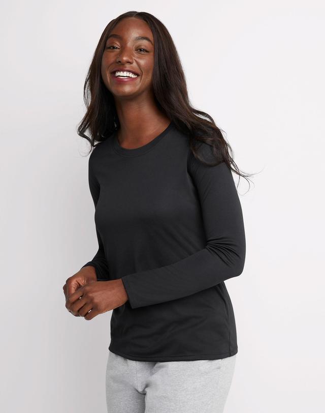 Womens Hanes Cool Dri Long-Sleeve Performance Tee Product Image