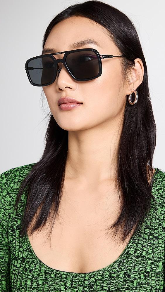 Prada Aviator Sunglasses | Shopbop Product Image