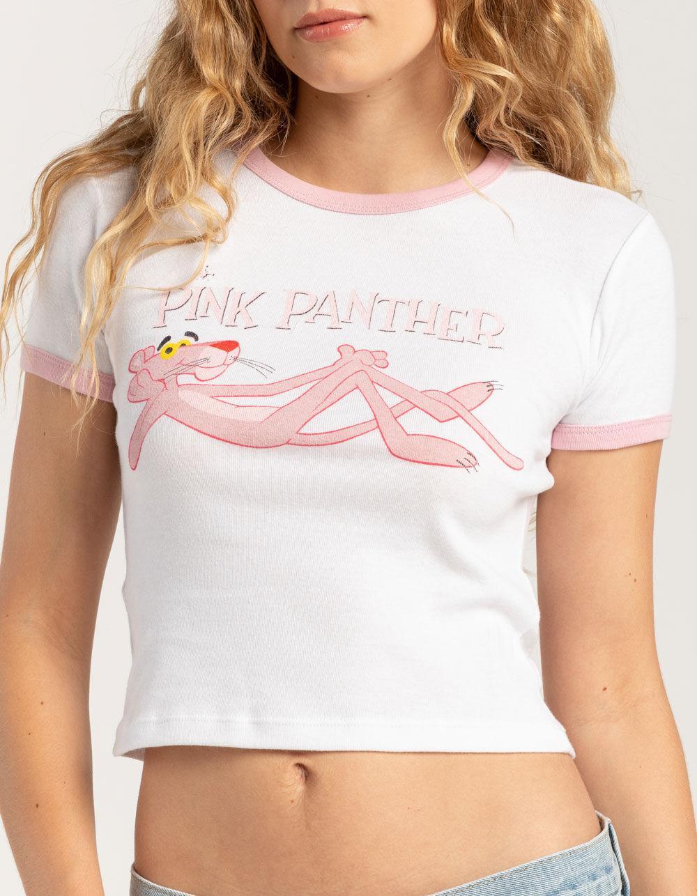 PINK PANTHER Womens Ringer Baby Tee Product Image