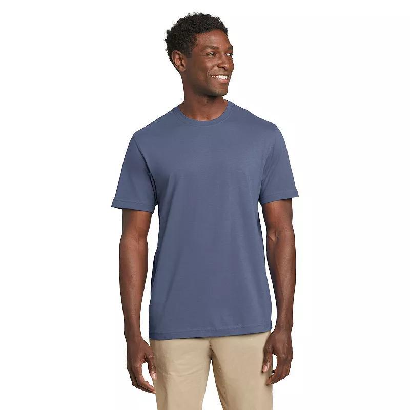 Mens Big & Tall Eddie Bauer Cotton Classic Tee Blue Product Image