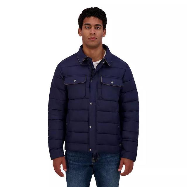 Mens ZeroXposur Quilted Flannel-Lined Jacket Blue Product Image