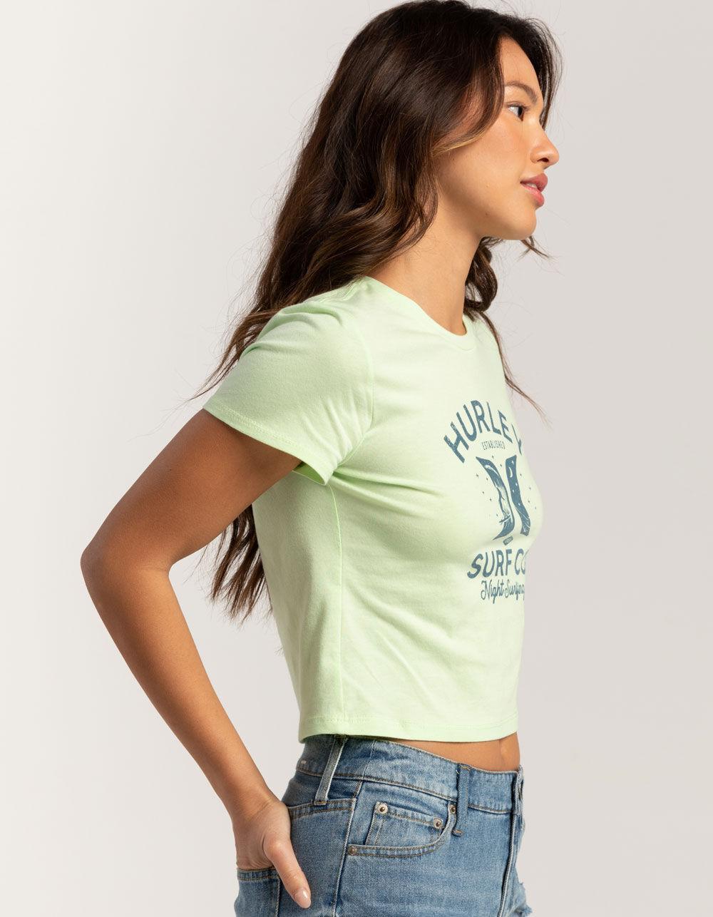 HURLEY Night Surfing Womens Crop Tee Product Image