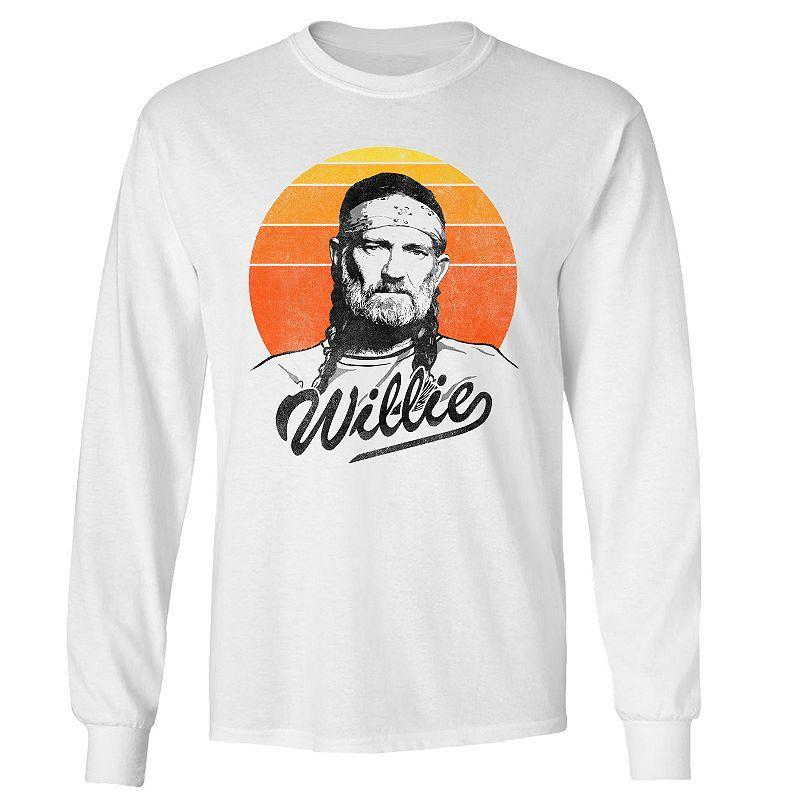 Mens Willie Nelson Sunset Long Sleeve Tee Product Image