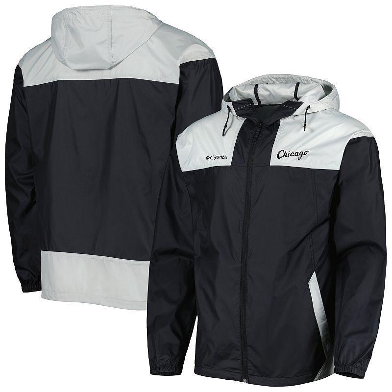 Mens Columbia /Gray Chicago White Sox Omni-Shade Flash Forward Challenger Full-Zip Windbreaker Jacket Product Image