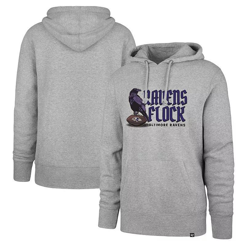 Mens 47 Gray Baltimore Ravens Regional Headline Pullover Hoodie Product Image