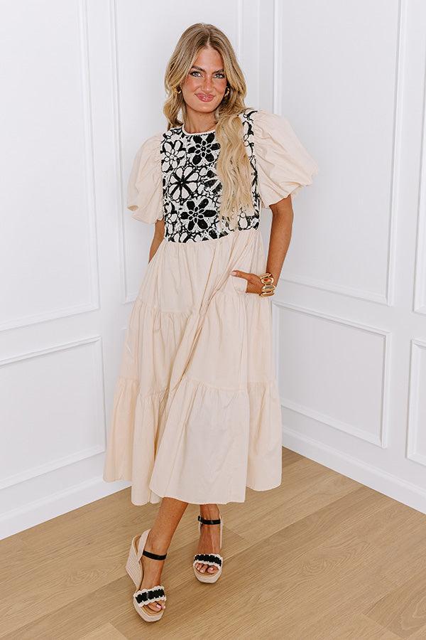 Southern Smiles Crochet Midi in French Vanilla Product Image