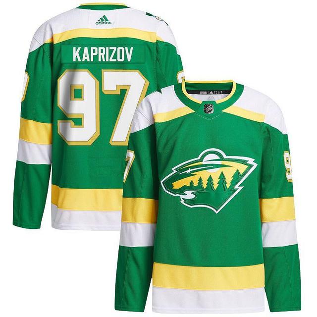 Mens adidas Kirill Kaprizov Minnesota Wild 2023/24 Alternate Primegreen Authentic Player Jersey Product Image