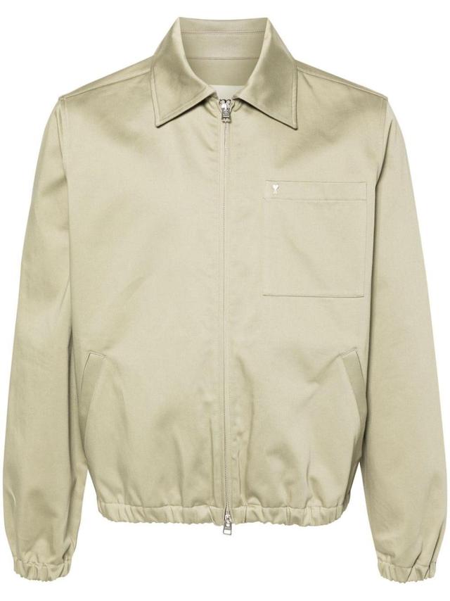 Ami De Coeur Cotton Jacket In 317 Sage Product Image