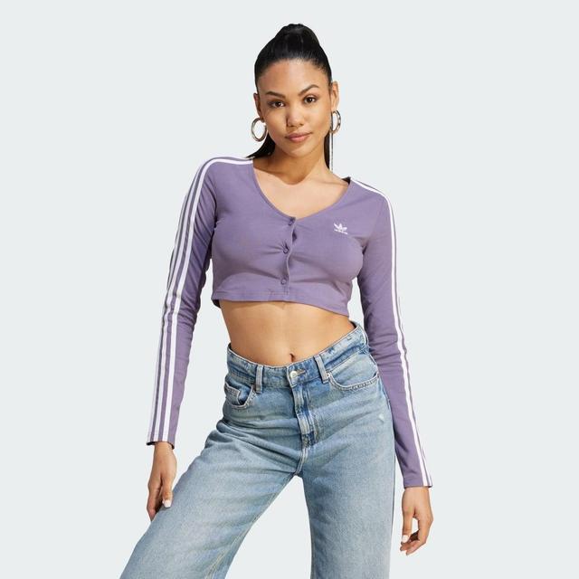 adidas Lifestyle Long Sleeve Crop Top Product Image