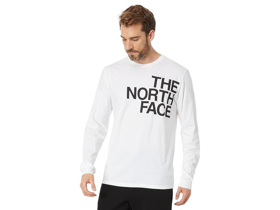 The North Face Brand Proud Long-Sleeve T-Shirt for Men - TNF White/TNF Black - XL Product Image