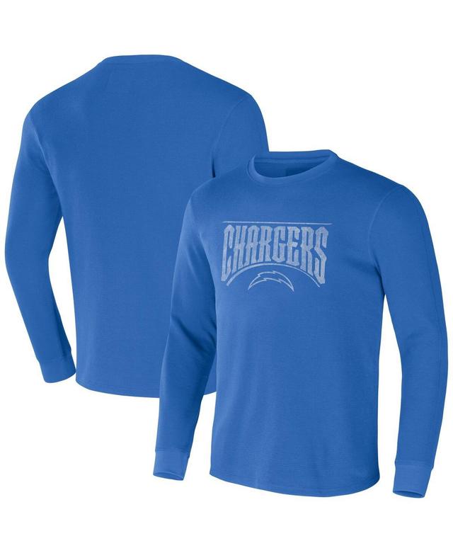 Mens Nfl x Darius Rucker Collection by Fanatics Powder Blue Los Angeles Chargers Long Sleeve Thermal T-shirt Product Image