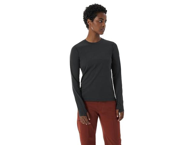 Arc'teryx Taema Thermal Crew Long Sleeve Heather) Women's Clothing Product Image