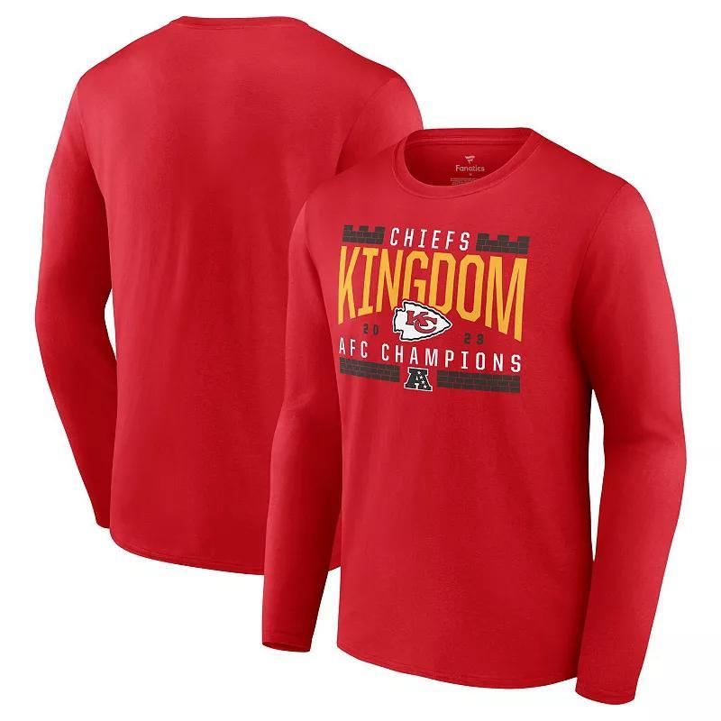 Mens Fanatics Branded Kansas City Chiefs 2023 AFC Champions Hometown Not Done Long Sleeve T-Shirt Product Image