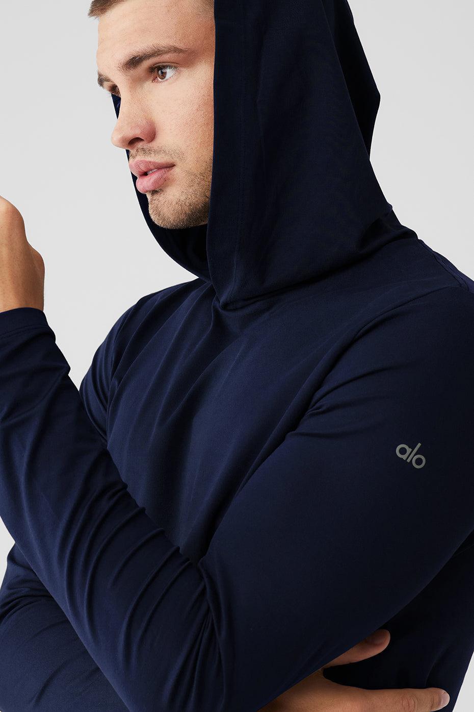 Conquer Reform Long Sleeve With Hood - Navy Male Product Image