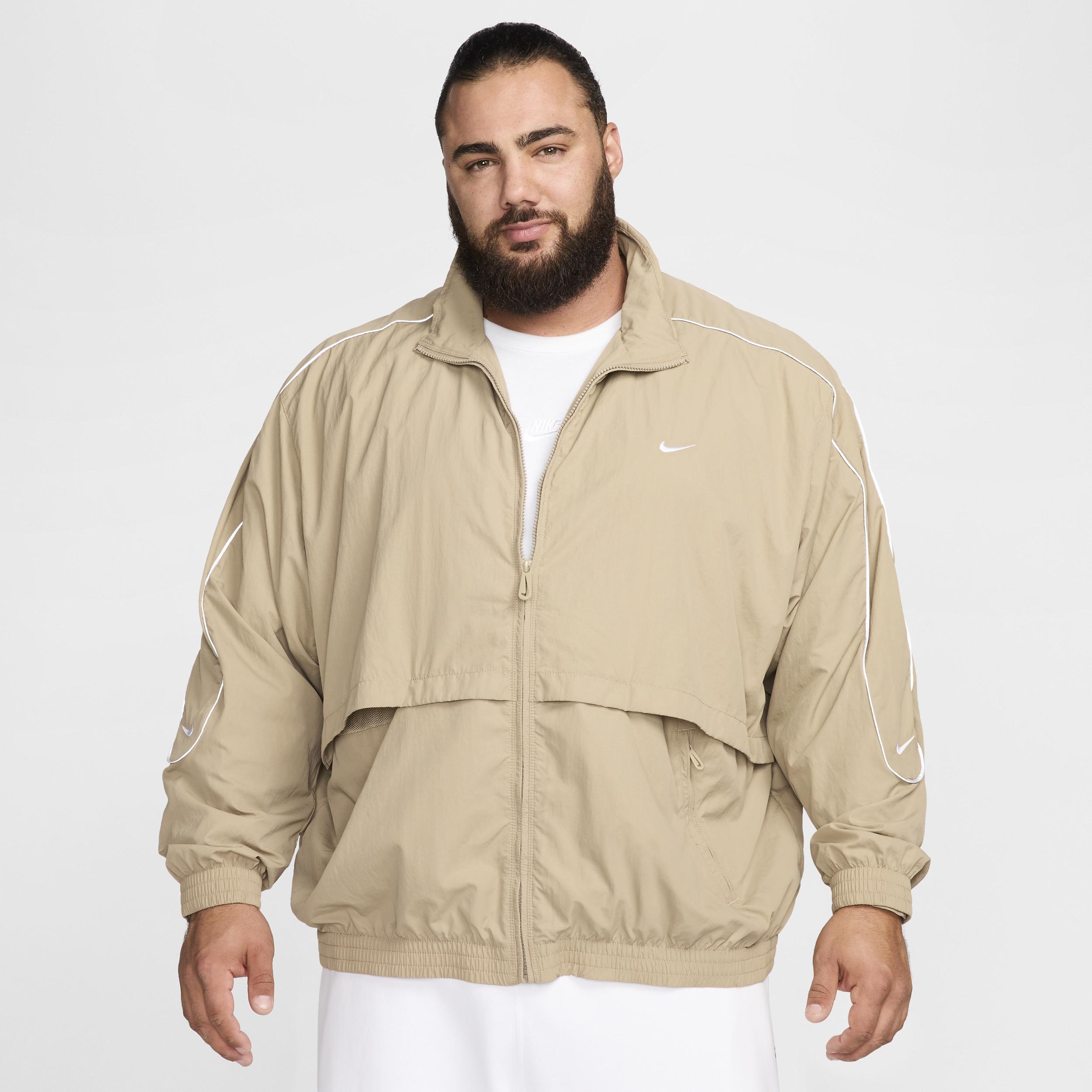 Men's Nike Sportswear Solo Swoosh Woven Track Jacket Product Image