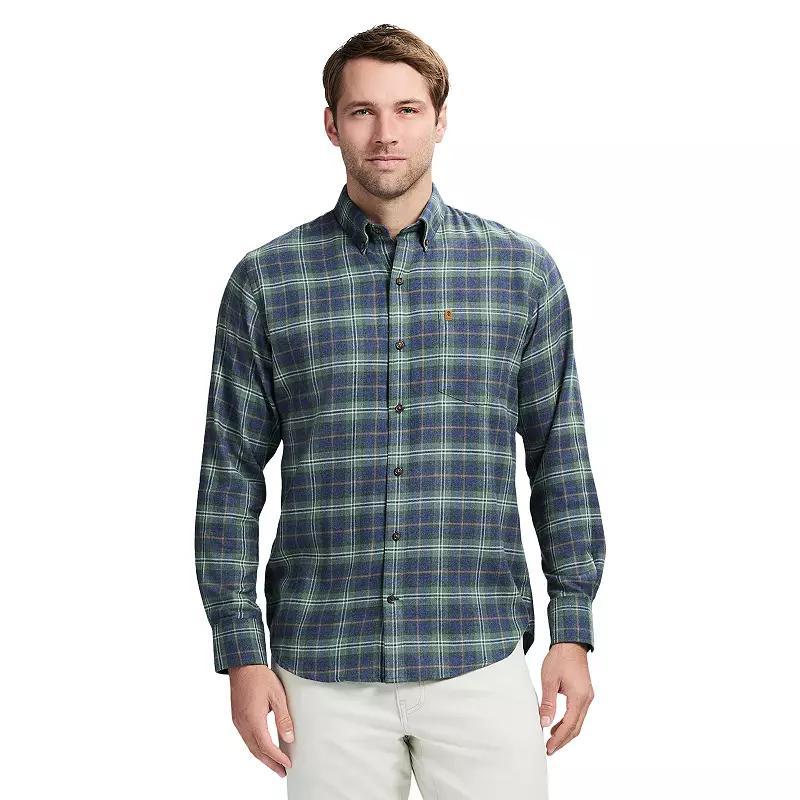 Mens IZOD Stratton Flannel Long Sleeve Button Down Shirt Product Image