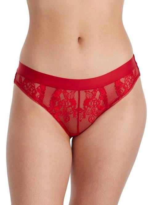 b. temptD by Wacoal Opening Act Lace & Mesh Cheeky Briefs Product Image