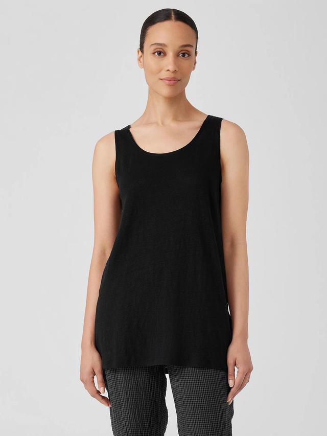 EILEEN FISHER Organic Linen Jersey Long Tankfemale Product Image