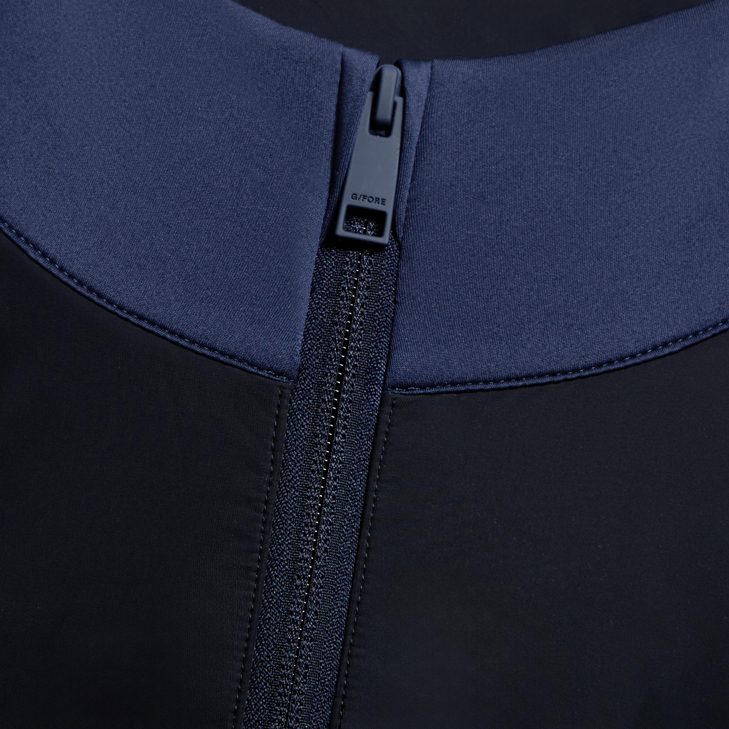 DOUBLE KNIT BRUSHED BACK SCUBA QUARTER ZIP PULLOVER Product Image