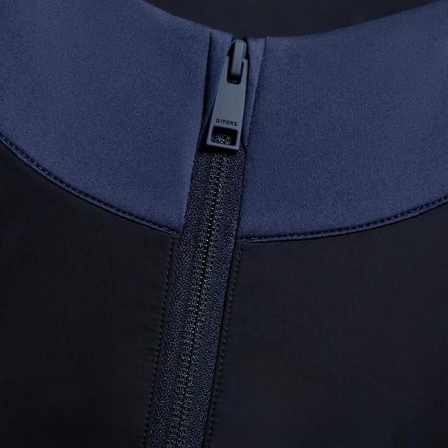 DOUBLE KNIT BRUSHED BACK SCUBA QUARTER ZIP PULLOVER Product Image