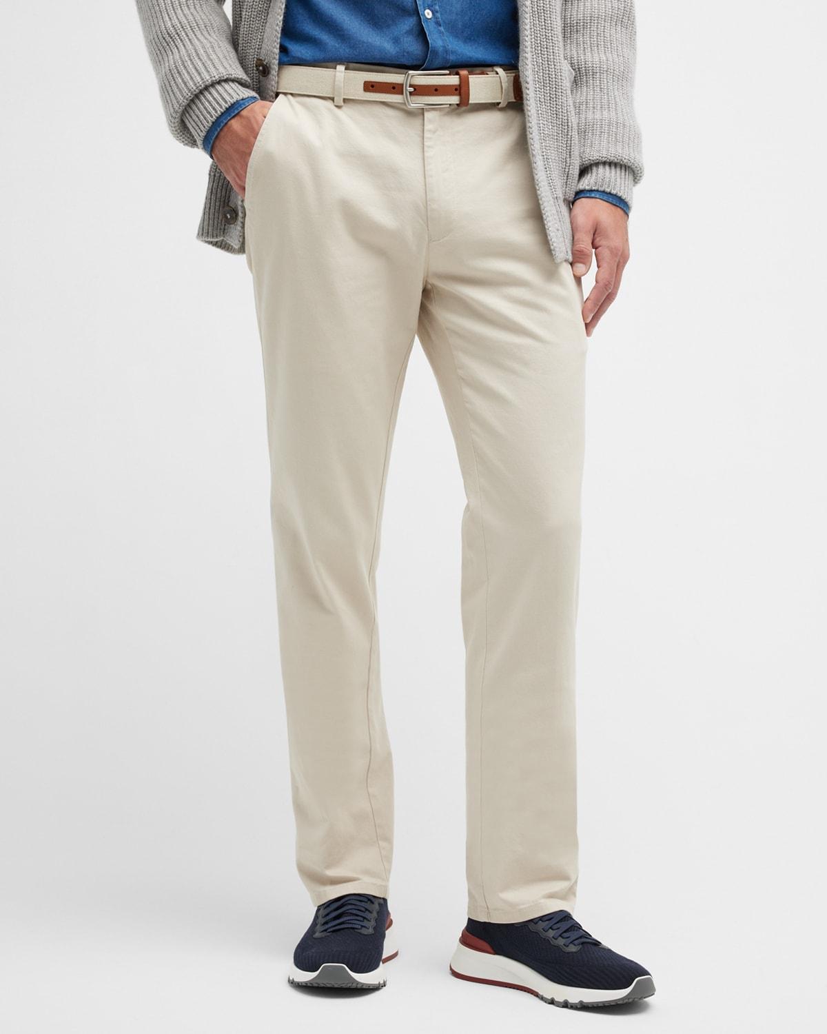 Peter Millar Pilot Flat Front Stretch Cotton Twill Pants Product Image