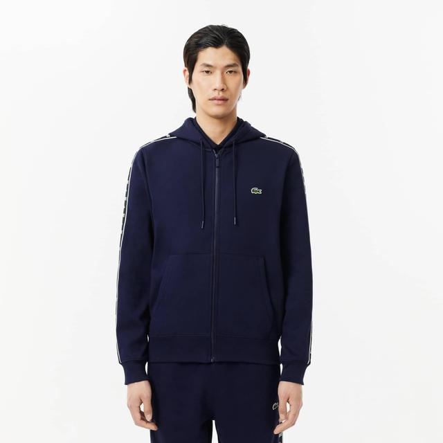 Men's Logo Stripe Zip-Up Hoodie Product Image