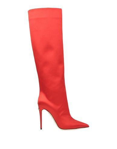 DOLCE & GABBANA Woman Boot Red Size 7.5 Viscose, Silk Product Image