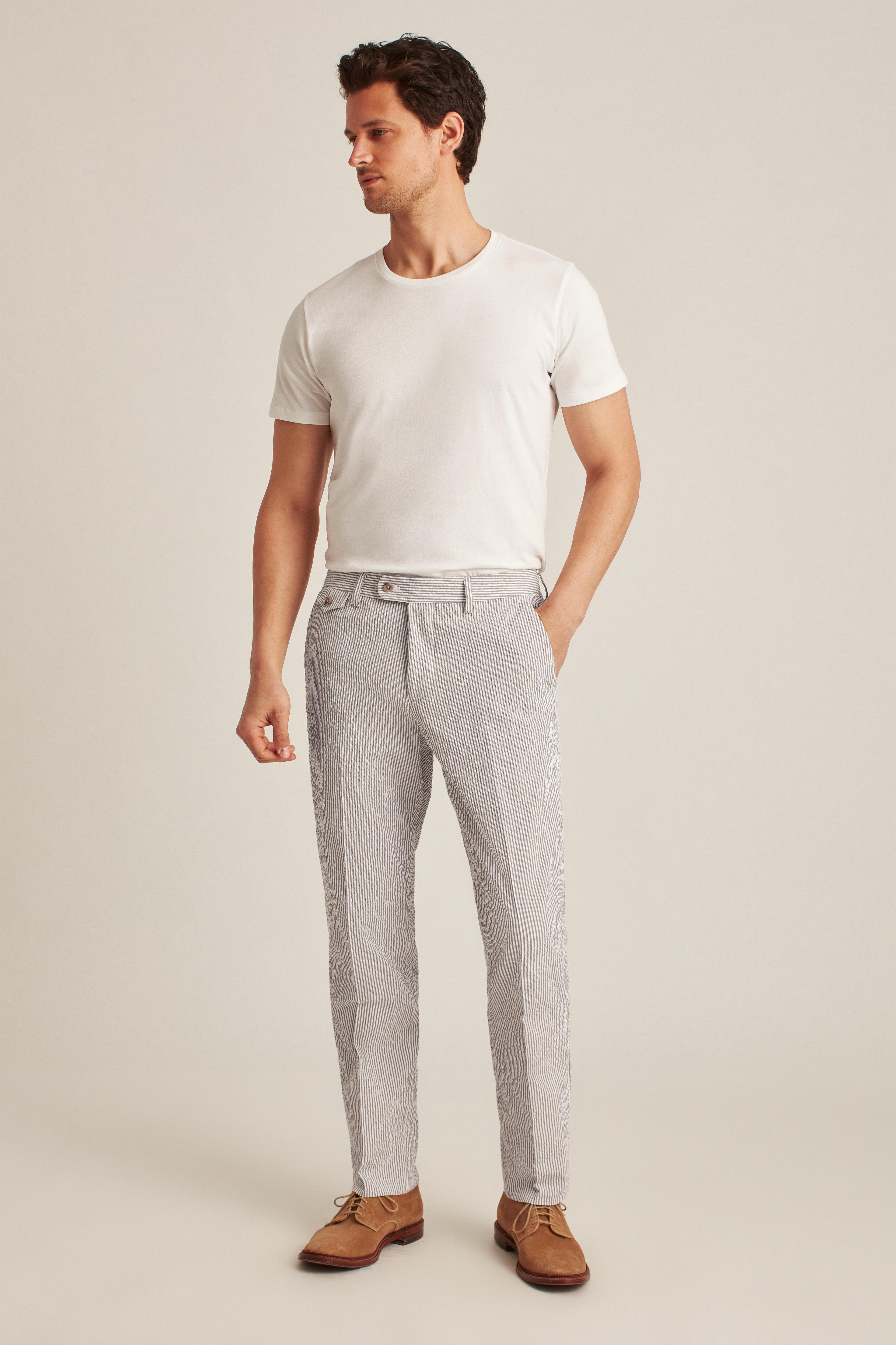 Italian Stretch Seersucker Suit Pant Product Image