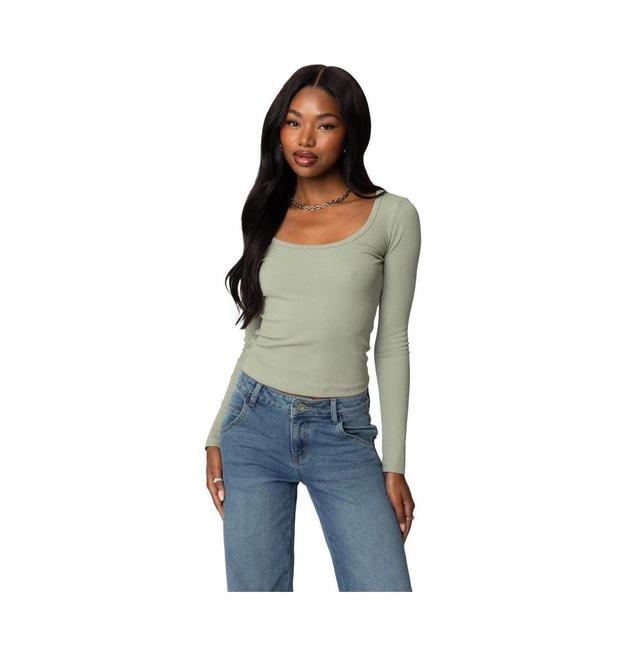 Edikted Womens Makenna Scoop Neck Top Product Image