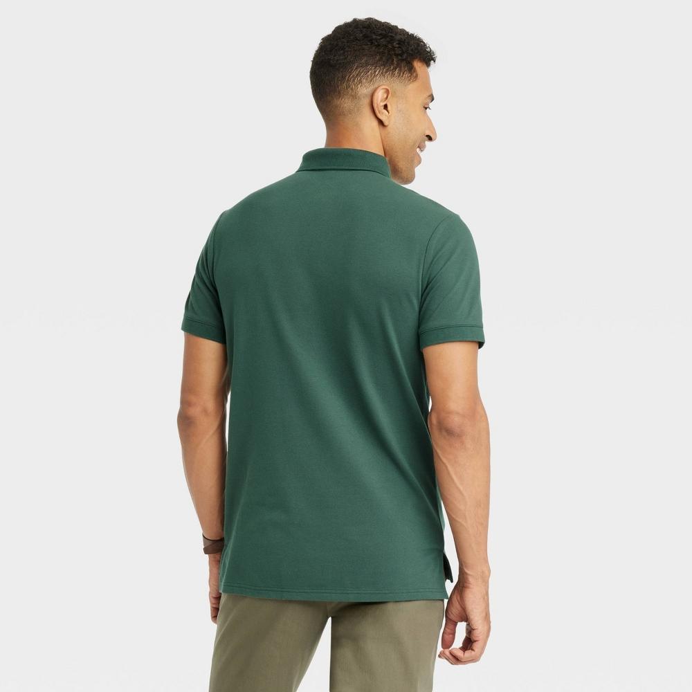 Men's Every Wear Polo Shirt - Goodfellow & Co™ Dark Green L Product Image