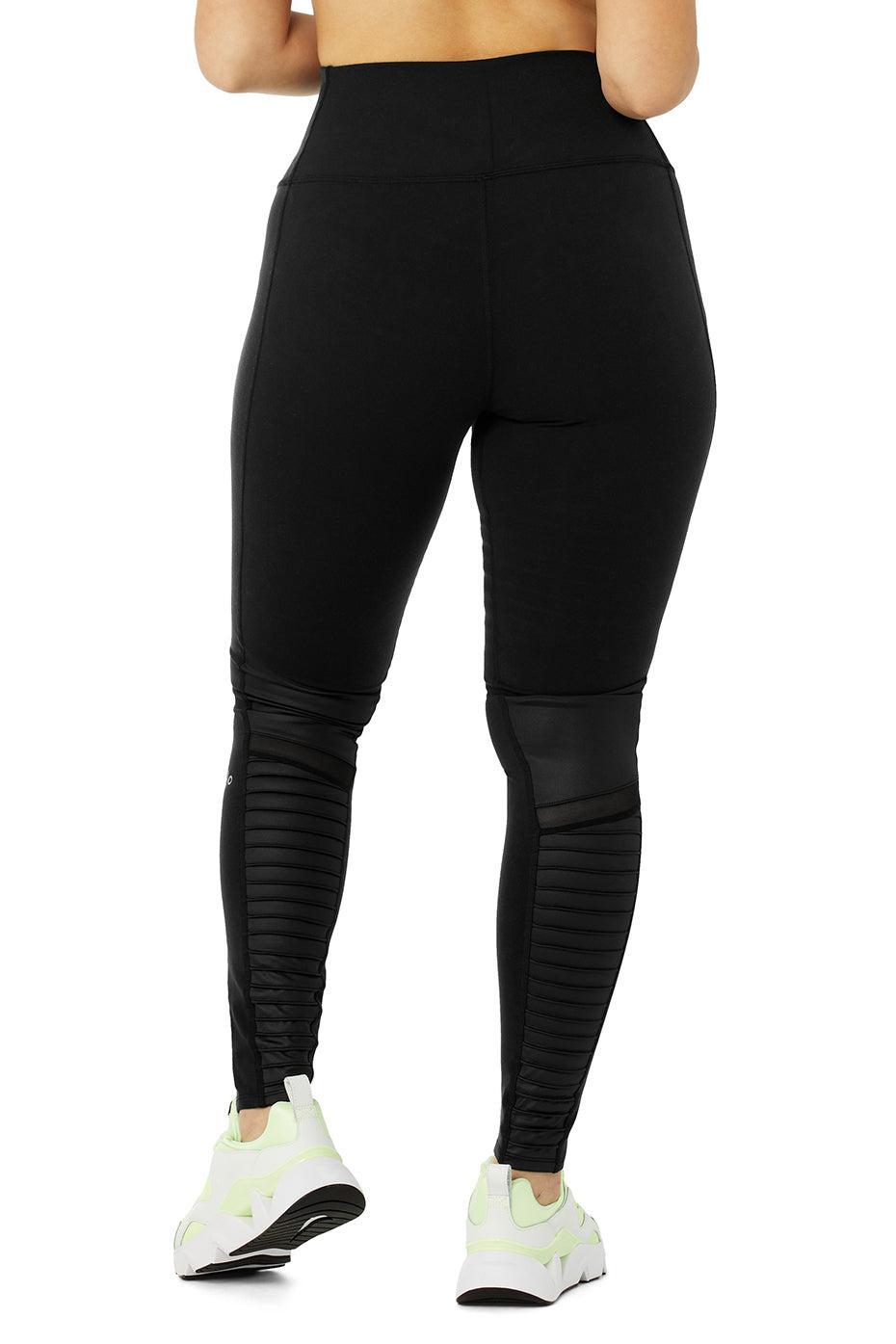 High-Waist Moto Legging - Anthracite/Anthracite Glossy Product Image