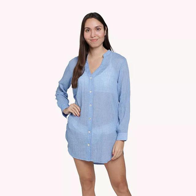 Womens Portocruz Big Shirt Swim Cover- Product Image