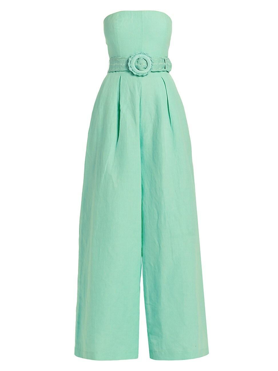 Womens Strapless Wide-Leg Jumpsuit Product Image