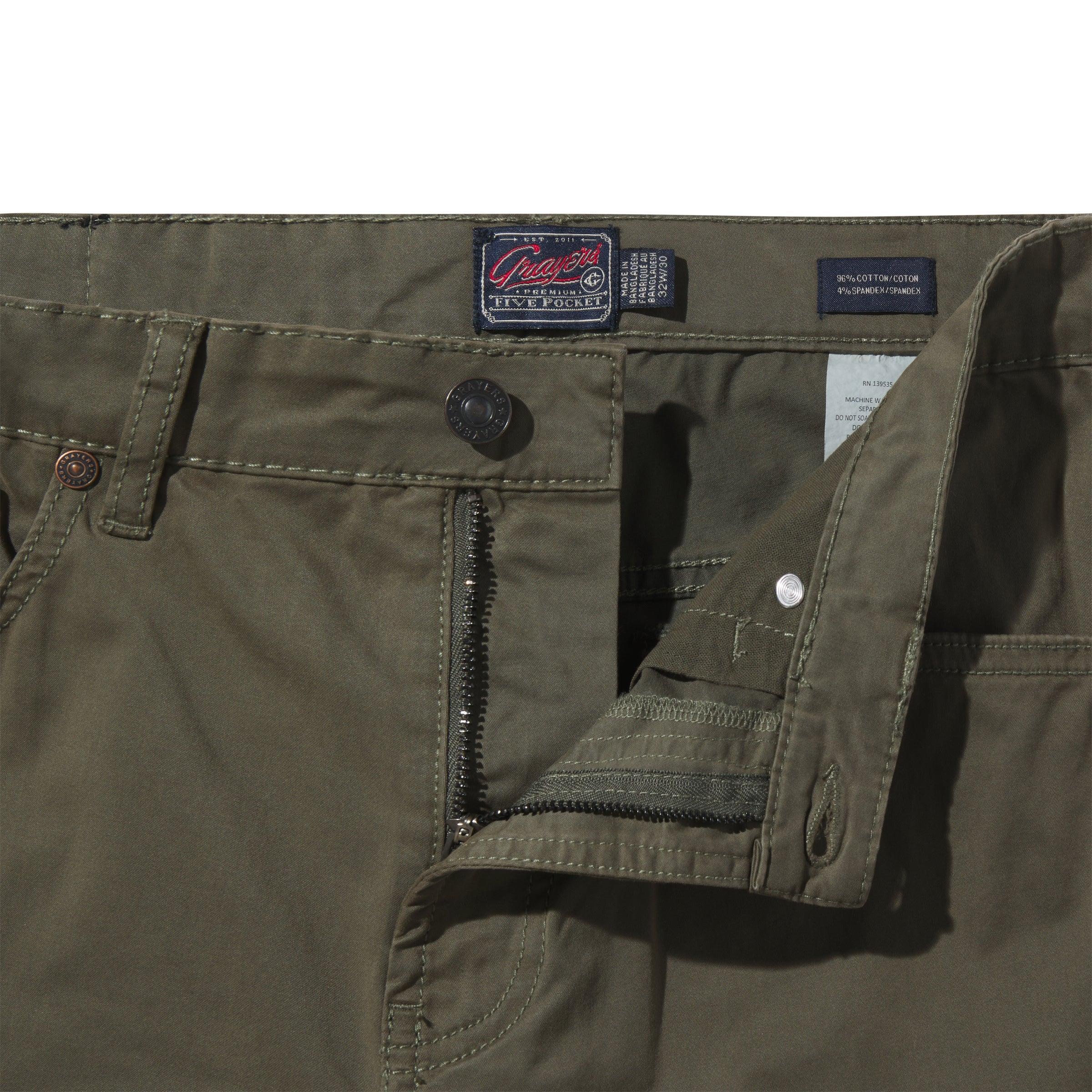 Alternative Stretch Slim Fit 5 Pocket - Olive Drab Product Image