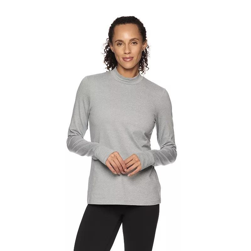 Womens Gaiam Retreat Marled Mockneck Top Product Image