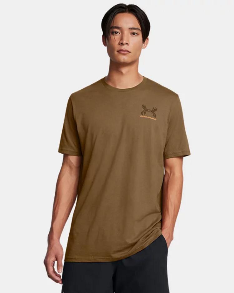 Under Armour® Men's S/S Coyote Brown Schematic Whitetail T-Shirt Product Image