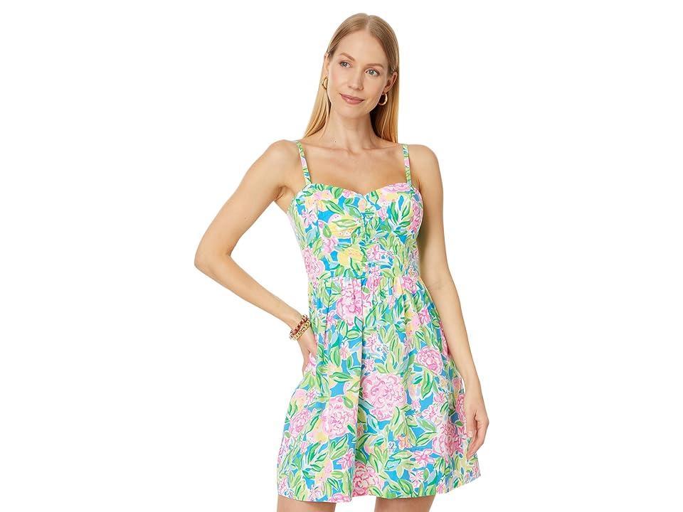 Lilly Pulitzer Ilana Cotton Sundress Grove Garden) Women's Dress Product Image