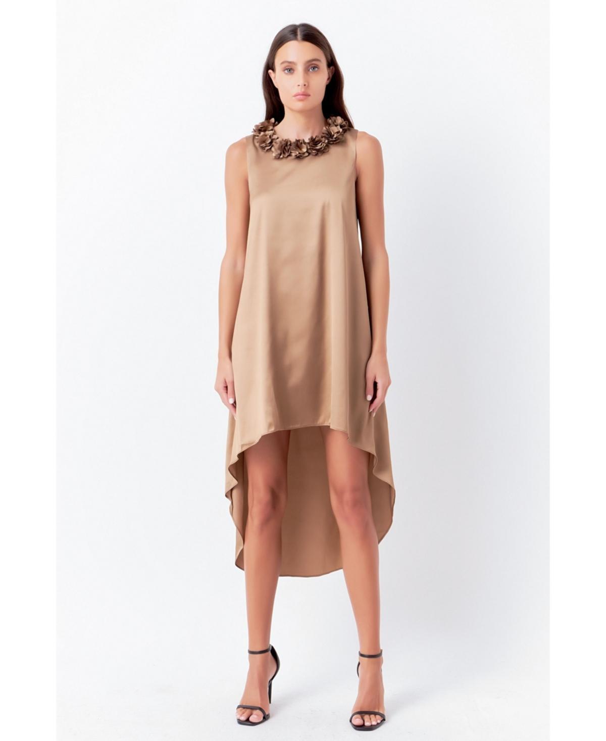 Womens Rosette Midi Dress Product Image